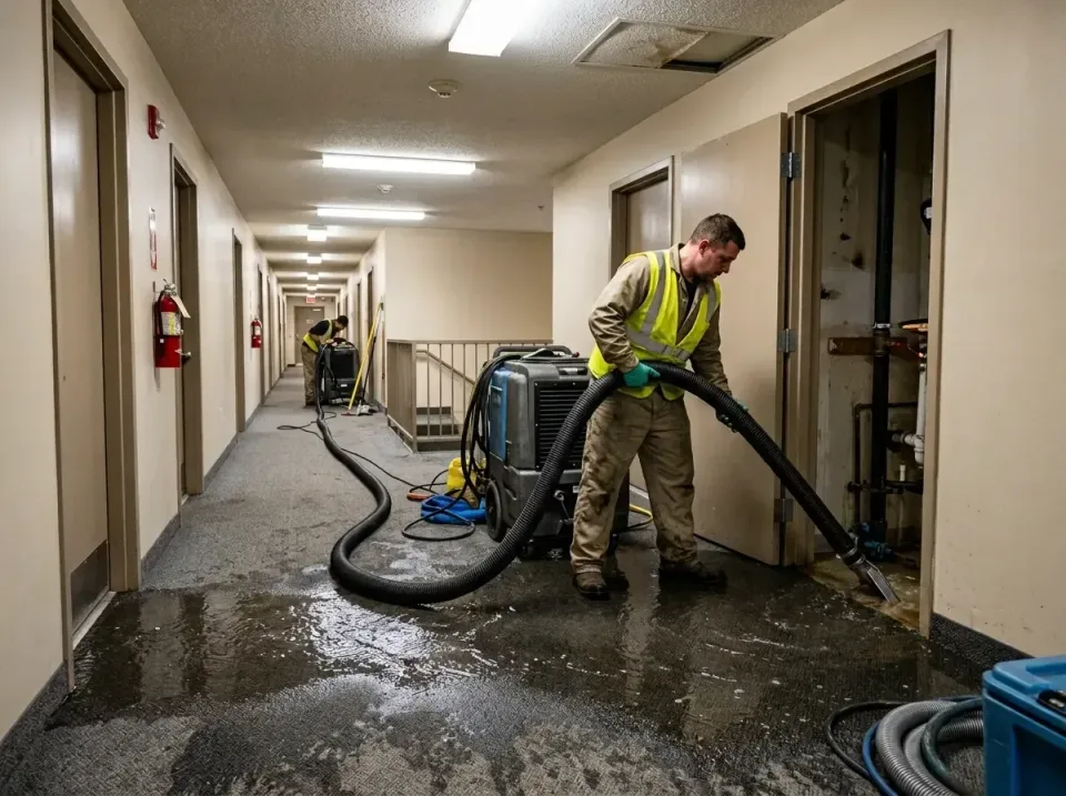 multi-unit-apartment-hallway-f-005 — frequently asked questions, Emergency Burst Pipe Water Extraction & Removal in Park Rid…